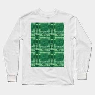 Circle and Square Pattern Long Sleeve T-Shirt